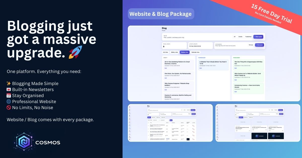 All-in-One Marketing Platform for Small Business | Cosmos